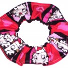 Betty Boop Faces Red Fabric Hair Scrunchie Scrunchies by Sherry