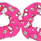 Hello Kitty Pink Flannel Mini Fabric Hair Scrunchie Scrunchies by Sherry Lot of 2 Hello Kitty Pink Flannel Mini Fabric Hair Scrunchie Scrunchies by Sherry Lot of 2