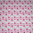 Hello Kitty Pink Gingham Mini Fabric Hair Scrunchie Scrunchies by Sherry Lot of 2