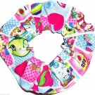 Shopkins Patchwork Hair Scrunchie Scrunchies by Sherry