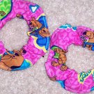 Hot Pink I Love Scooby Doo Fabric Mini Hair Scrunchie Scrunchies by Sherry Lot of 2 Hot Pink I Love Scooby Doo Fabric Mini Hair Scrunchie Scrunchies by Sherry Lot of 2
