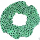 Green Sequin Dots Fabric Hair Scrunchis Scrunchies by Sherry Green Sequin Dots Fabric Hair Scrunchis Scrunchies by Sherry