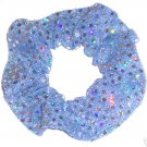 Baby Blue Sequin Dots Fabric Hair Scrunchis Scrunchies by Sherry Baby Blue Sequin Dots Fabric Hair Scrunchis Scrunchies by Sherry