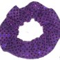 Purple Sequin Dots Fabric Hair Scrunchis Scrunchies by Sherry