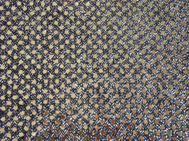 Gold Black Sequin Dots Fabric Hair Scrunchis Scrunchies by Sherry