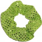 LIme Green Sequin Dots Fabric Hair Scrunchis Scrunchies by Sherry LIme Green Sequin Dots Fabric Hair Scrunchis Scrunchies by Sherry
