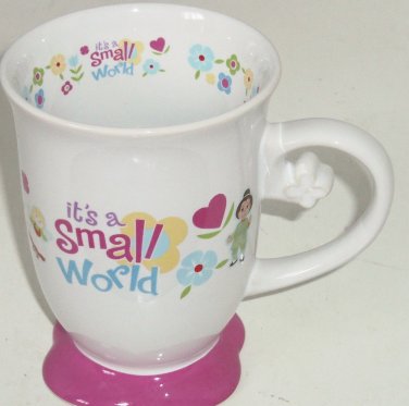 Disney It's a Small World Coffee Mug Cup Theme Parks Floral Children New