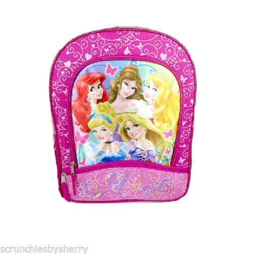 Disney Princess Backpack Ariel Cinderella Belle Aurora Rapunzel