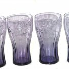 McDonalds Purple Coke Coca Cola Glasses Glass 2009 Lot of 4