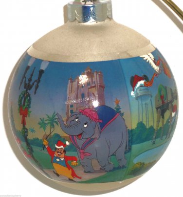 Disney Theme Parks Dumbo Christmas Ornament Glass Ball