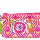 Disney Vera Bradley Bouncing Bouquet Zip ID Case Pink Yellow New