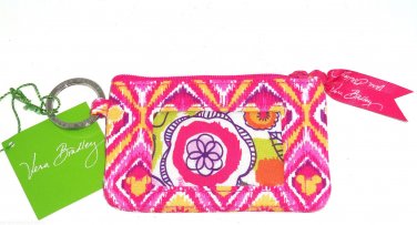 Disney Vera Bradley Bouncing Bouquet Zip ID Case Pink Yellow New