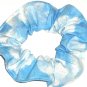 Clouds in the Sky Blue Fabric Hair Scrunchie Scrunchies by Sherry