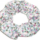 Cottage Roses Floral Flowers Fabric Hair Tie Scrunchie Scrunchies by Sherry