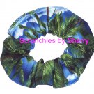 Tropical Palm Trees & Clouds Blue Fabric Hair Scrunchie Scrunchies by Sherry Tropical Palm Trees & Clouds Blue Fabric Hair Scrunchie Scrunchies by Sherry