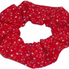 Tiny Floral Flowers Red Fabric Hair Scrunchie Scrunchies by Sherry Tiny Floral Flowers Red Fabric Hair Scrunchie Scrunchies by Sherry