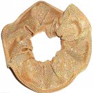 Gold Silver Metallic Foil Spandex Hair Scrunchie Scrunchies by Sherry Fabric Dancewear New Gold Silver Metallic Foil Spandex Hair Scrunchie Scrunchies by Sherry Fabric Dancewear New
