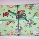 3 Mother Goose Pigs Bears Burp Cloths Baby Terry Cloth Cotton Fabric Shower Gift Small Print