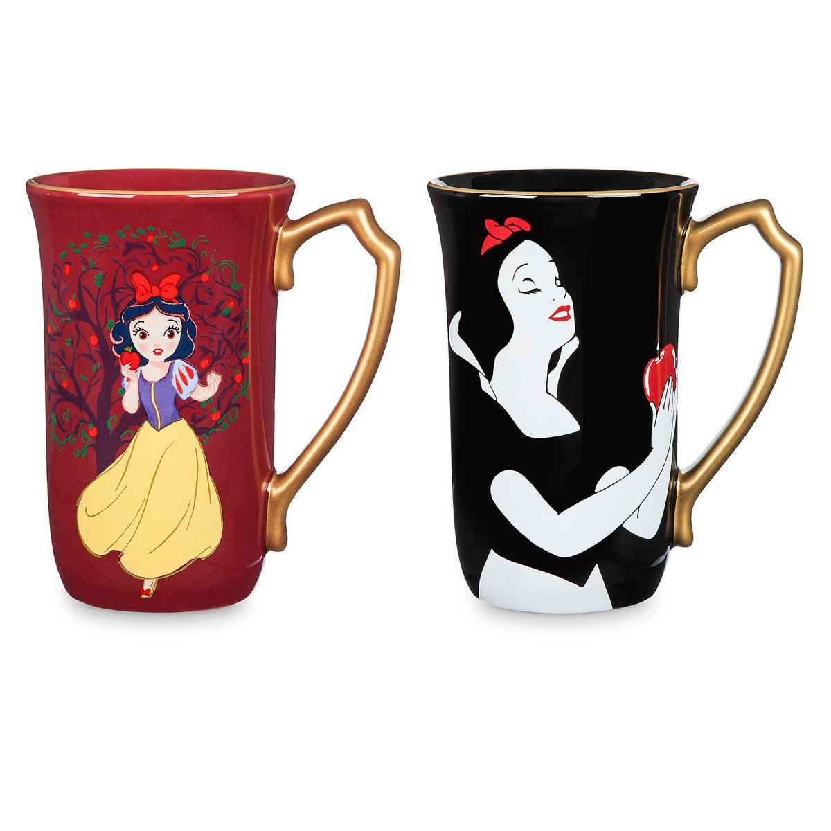 Disney Store Art of Snow White Coffee Mug Set 2017 New