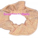 Gold All the Glitter Fabric Hair Scrunchie Scrunchies by Sherry