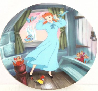 Disney Princess Cinderella Dream Wish Heart  Collector Plate Knowles Vintage