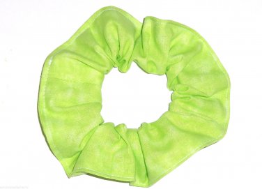 Lime Green Variegated Color Fabric Hair Scrunchie Scrunchies by Sherry