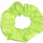 Lime Green Variegated Color Fabric Hair Scrunchie Scrunchies by Sherry