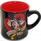 Disney Minnie Mouse Hearts Coffee Mug Cup Black Red Valentines Theme Parks New Disney Minnie Mouse Hearts Coffee Mug Cup Black Red Valentines Theme Parks New