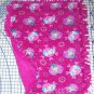 Disney Frozen Anna Elsa Pink Fleece Baby Blanket Pet Lap 24" x 30"