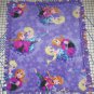 Disney Frozen Anna Elsa Purple Fleece Baby Blanket Pet Lap 24" x 30"