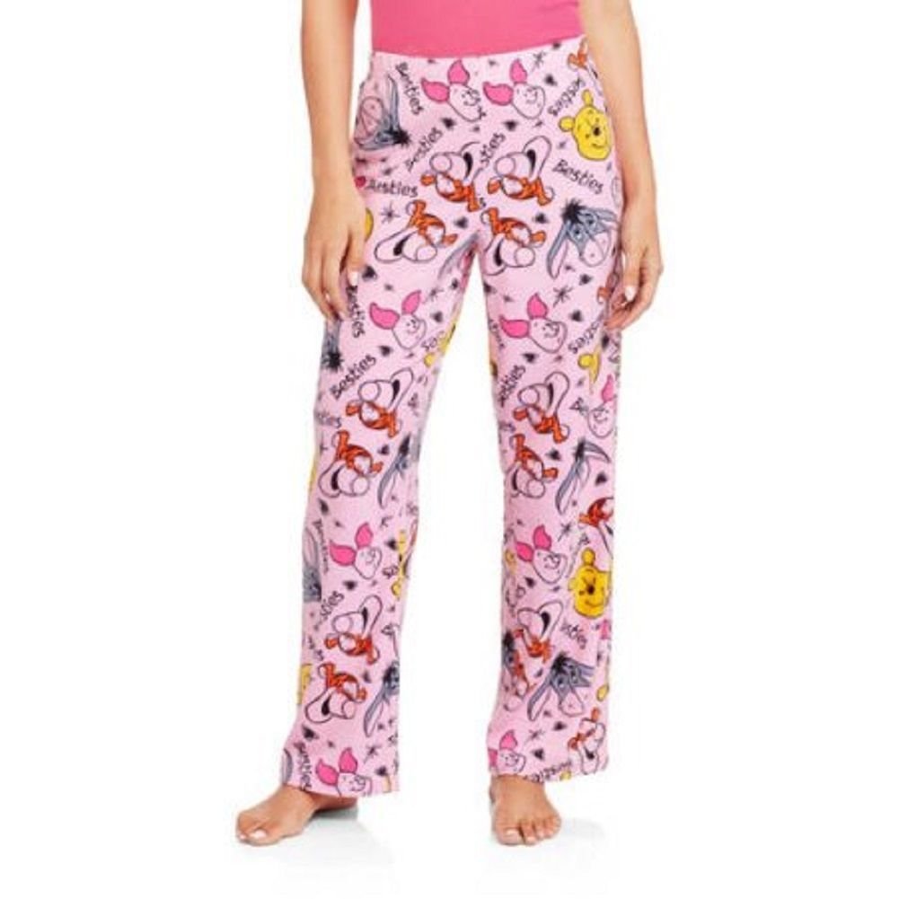 Disney Winnie the Pooh Ladies Lounge Pants Sleepwear PJ's Pink Size L ...