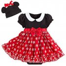Disney Store Minnie Mouse Baby Bodysuit Costume Dress Hat with Bow 3-6 Months Disney Store Minnie Mouse Baby Bodysuit Costume Dress Hat with Bow 3-6 Months