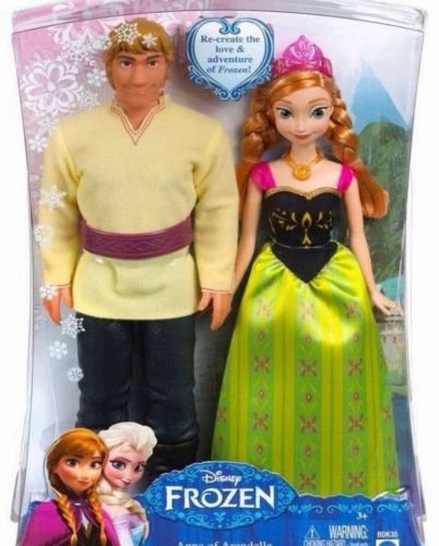 Disney Anna Kristoff Doll Frozen Arendelle Dolls 3 And Up New 0942