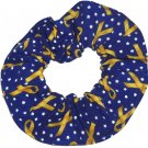 Support our Troops Yellow Ribbon Fabric Hair Scrunchie Scrunchies by Sherry