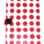 Disney Store Minnie Mouse Journal Diary Red Bow Polka Dots New