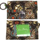 Vera Bradley Canyon Quick Swipe ID Wallet Key Ring New