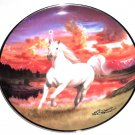 The Mystical Diamond Unicorn Collector Plate Franklin Mint