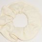 Ivory Knit Fabric Mini Hair Ties Scrunchie Scrunchies by Sherry Set of 2