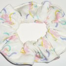Pink Ducks White Knit Fabric Mini Hair Ties Scrunchie Scrunchies by Sherry Set of 2 Pink Ducks White Knit Fabric Mini Hair Ties Scrunchie Scrunchies by Sherry Set of 2