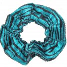 Teal Green Black Panne Velvet Fabric Hair Scrunchie Scrunchies by Sherry Teal Green Black Panne Velvet Fabric Hair Scrunchie Scrunchies by Sherry