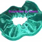 Green Bejeweled Glitter Spraking Velvet Fabric Hair Scrunchie Scrunchies by Sherry Green Bejeweled Glitter Spraking Velvet Fabric Hair Scrunchie Scrunchies by Sherry