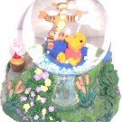 Disney Store Snowglobe Winnie Pooh Tigger  Eeyore Piglet Musical Retired