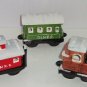 Dept 56 Train Station Snow Village 3 Piece Train Mailbox 8 Fitz Floyd Figurines