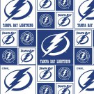 Tampa Bay Lightning Blue Fabric Hair Scrunchie Scrunchies by Sherry NHL Hockey