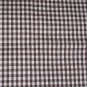 Brown White Small Gingham Fabric Hair Scrunchie Scrunchies