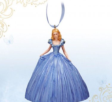 Disney Store Cinderella Live Actiion Ornament Princess Christmas Holiday New