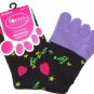 Toe Socks Women Size 9-11 Girls White Black New Focus Lot of 6 New