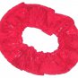 Red Lace Fabric Hair Scrunchie Scrunchies by Sherry
