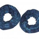 Coral Reef Ocean Blue Fabric Mini Hair ScrunchieTie Scrunchies by Sherry Lot of 2 New Coral Reef Ocean Blue Fabric Mini Hair ScrunchieTie Scrunchies by Sherry Lot of 2 New