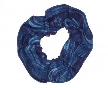 Coral Reef Ocean Blue Fabric Hair ScrunchieTie Scrunchies by Sherry New